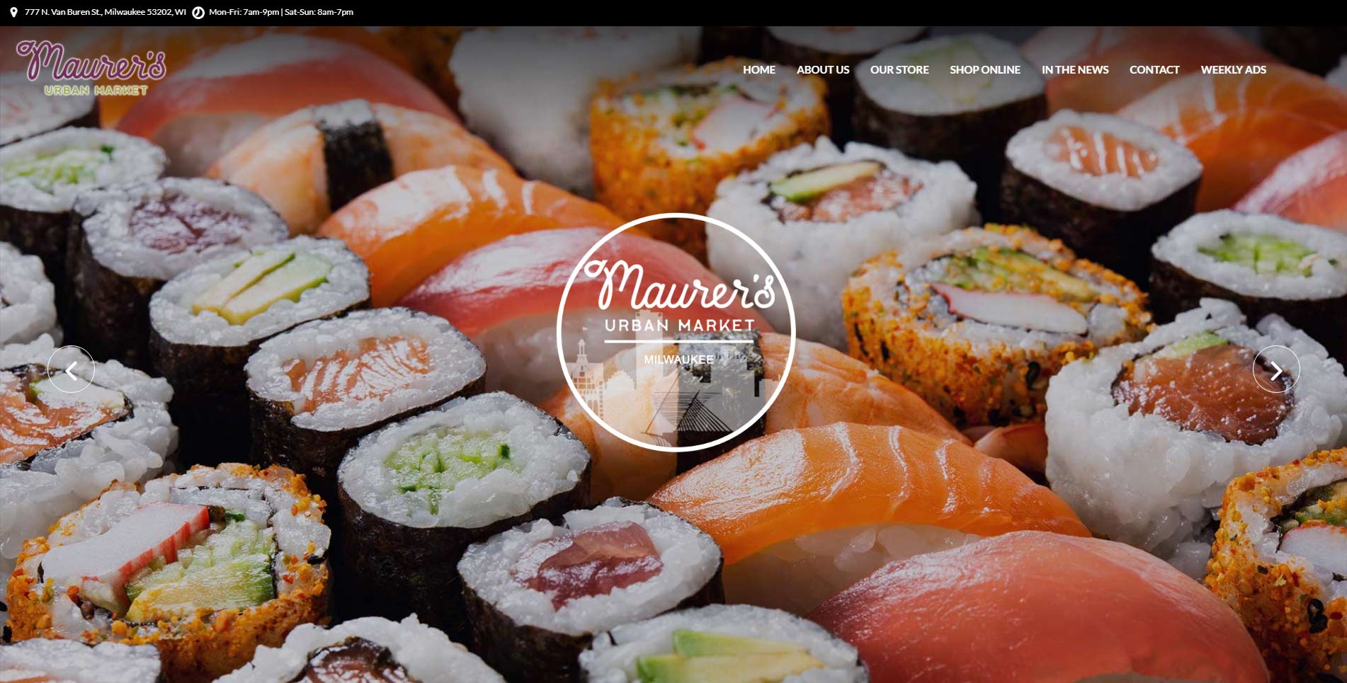 Maurer's Urban Market Website